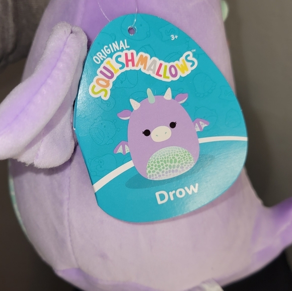 NWT Squishmallows - Drow The Dragon 7.5" Stuffed Animal Plush - Picture 3 of 3